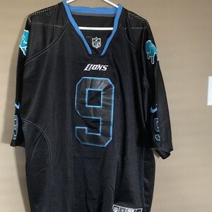 NFL Black and Blue Lions Jersey Stafford